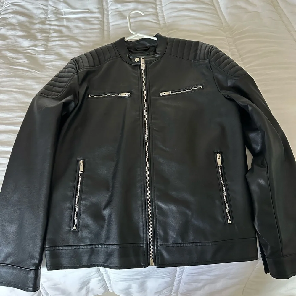 Black Leather Jacket - Picture 1 of 2